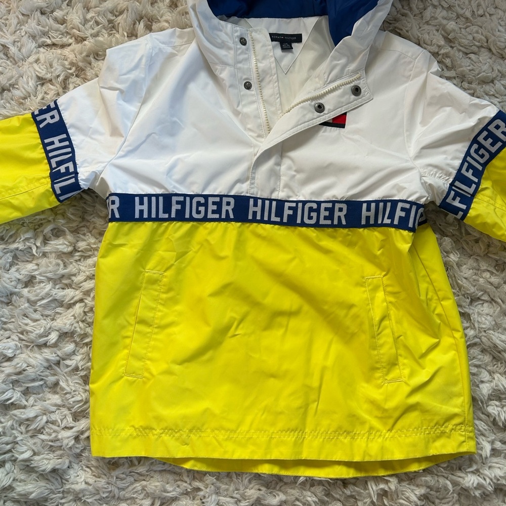 Kids Tommy Hilfiger Yellow and White Jacket